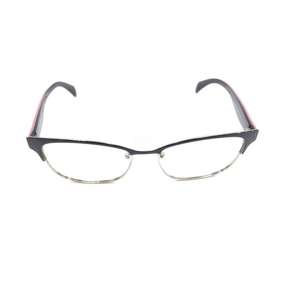 Prada VPR 65R 1BO-1O1 Black Silver Pink Eyeglasses Frames 53-16 140 Italy Women - Picture 2 of 12